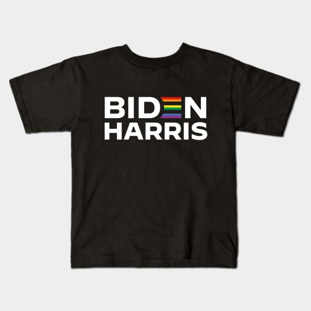 Biden Harris LGBT | Joe Biden Gay Pride | 2024 Election Kids T-Shirt by BlueWaveTshirts